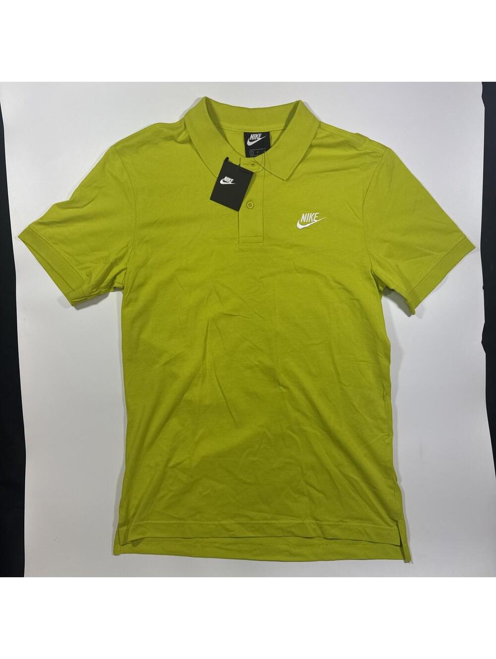 Men’s NWT Nike Sportswear Light Lime Green Polo Shirt Size Small